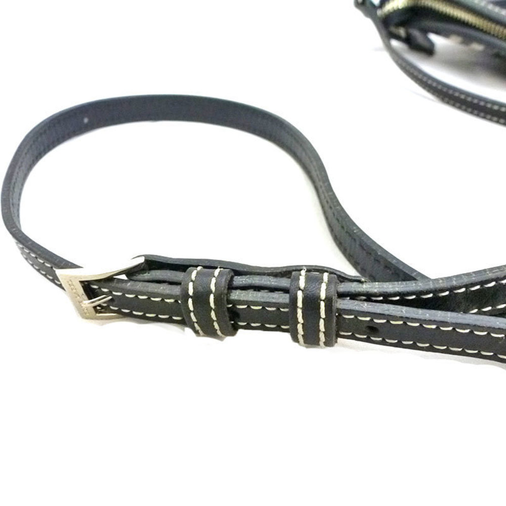 Burberry Label Plaid Pattern Leather Shoulder Bag… - image 4